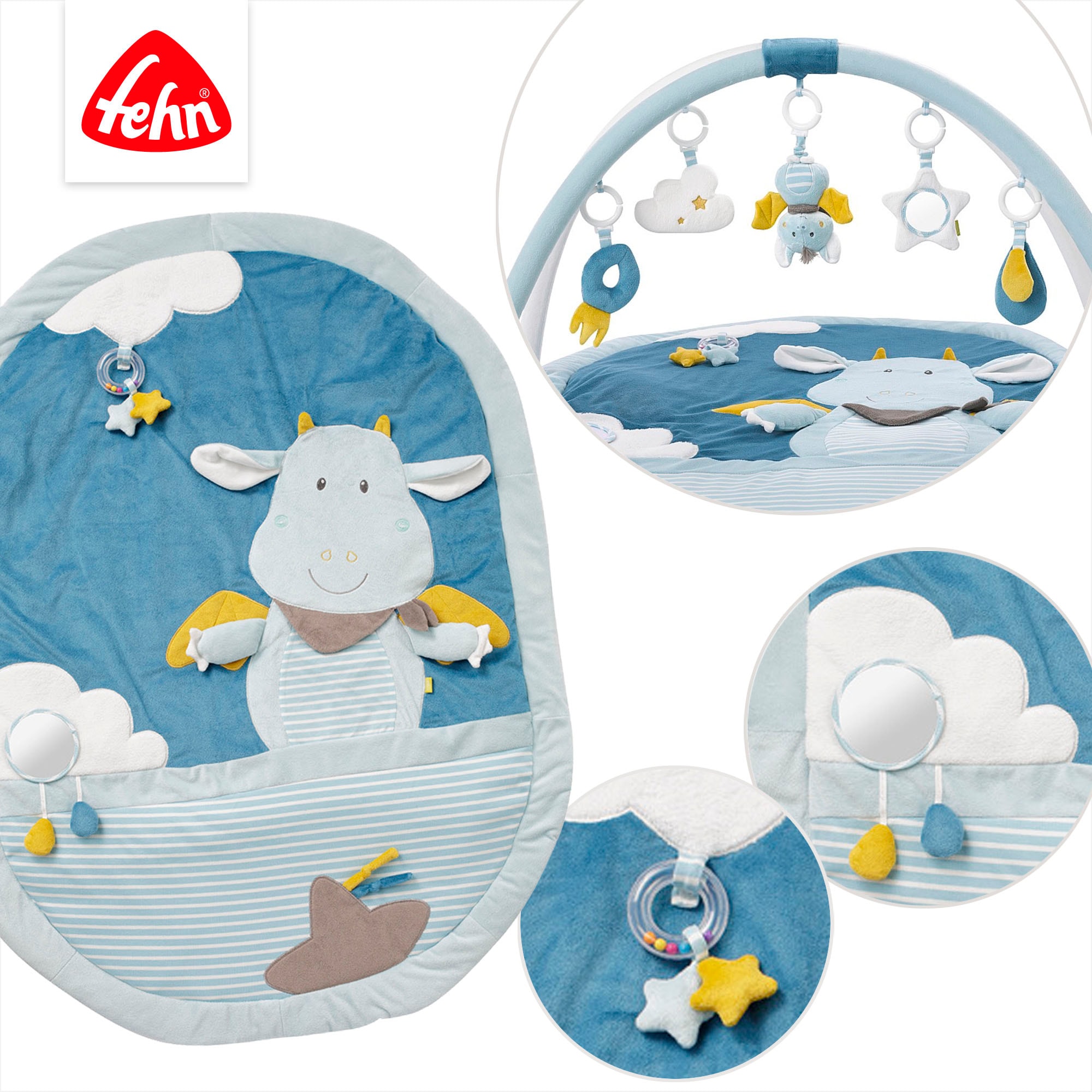 Fehn Spielbogen »Little Castle, 3-D-Activity-Decke« mit Krabbeldecke