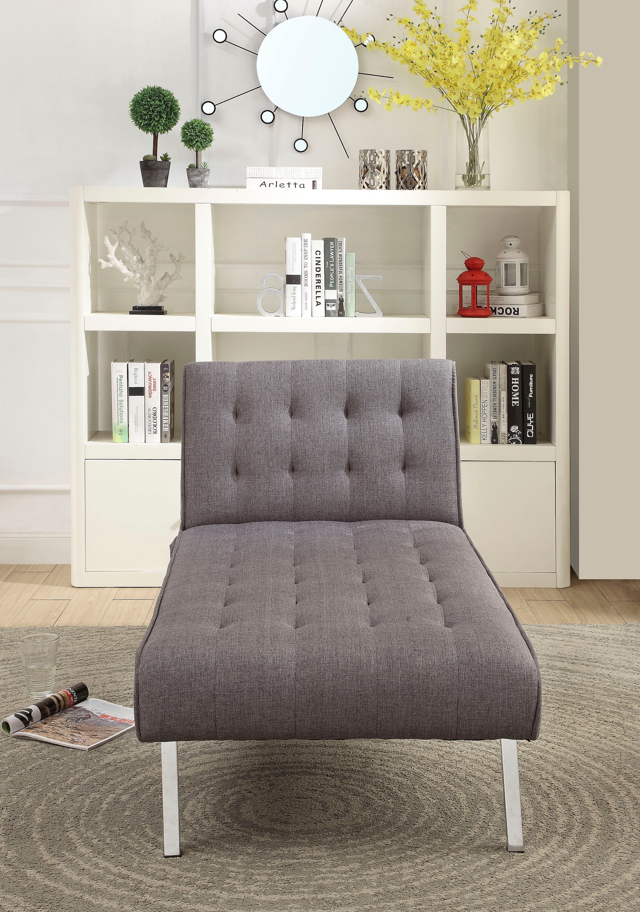 ATLANTIC home collection Relaxliege »Pierre« mit Relax- und Schlaffunktion, mit Wellenunterfederung