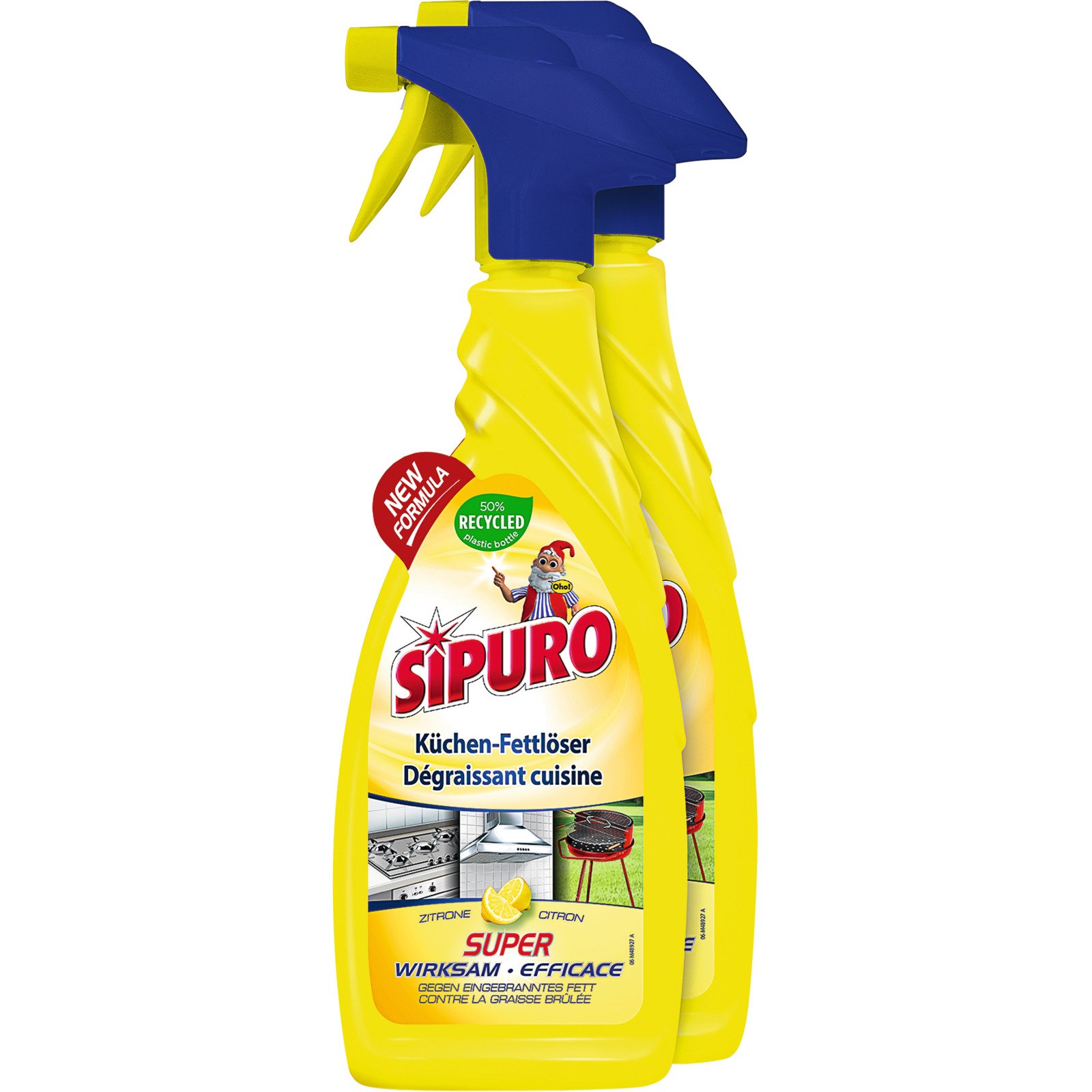 Sipuro Küchen-Fettlöser 2 x 650 ml