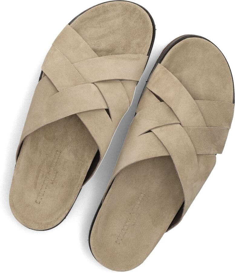 STEFANO LAURAN Badslippers Heren 26004 Maat: 44 Materiaal: Suède Kleur: Beige