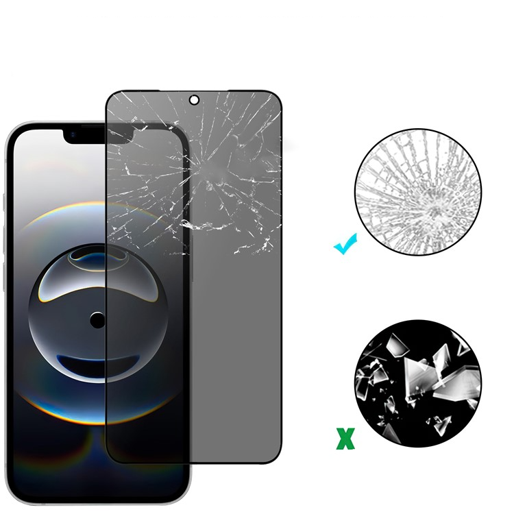 iPhone 16e Privacy Vollbild Panzer Glas Display Full-Screen (Anti-Spy)
