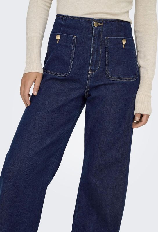 Only - Onlmadeline Hw Wide Pocket Dnm Gua113 - Dames - Jeans