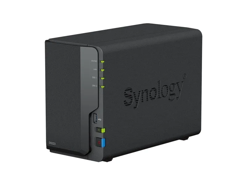 Synology Disk Station DS223 - NAS-server - 2 bays - SATA 6Gb/s - RAID 0, 1, JBOD - RAM 2 GB - Gigabit Ethernet - iSCSI support