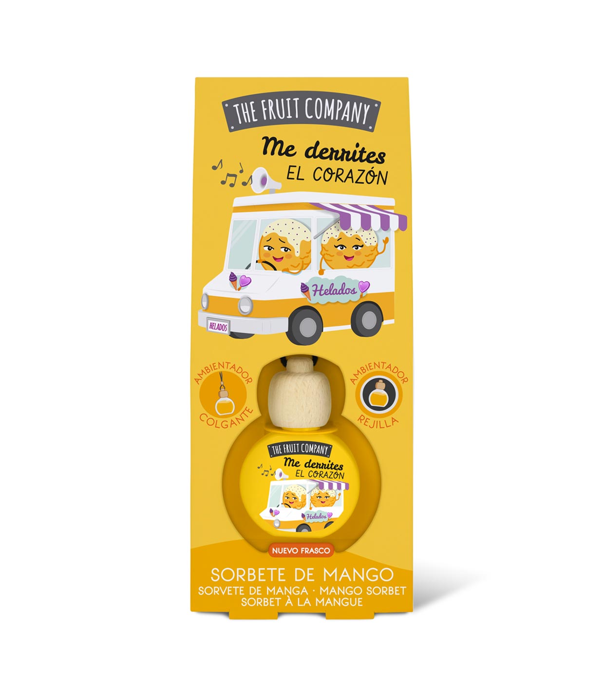 The Fruit Company - Aromatizante de carro - Sorvete de manga
