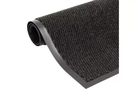 Paillassons rectangulaires 2 pcs 120 x 180 cm Noir