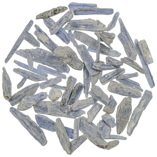 Pierres brutes cyanite (disthène) bleue