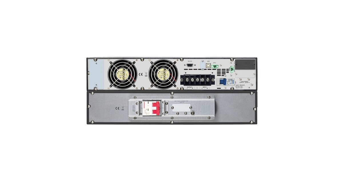 APCSRV5KRIRK Easy-UPS On-Line 5000VA/W Noodstroomvoeding ups  (Zwart, Hardwire 1 fase uitgang, USB, Railkit)