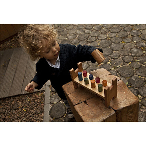 wooden story hamerbank - regenboog