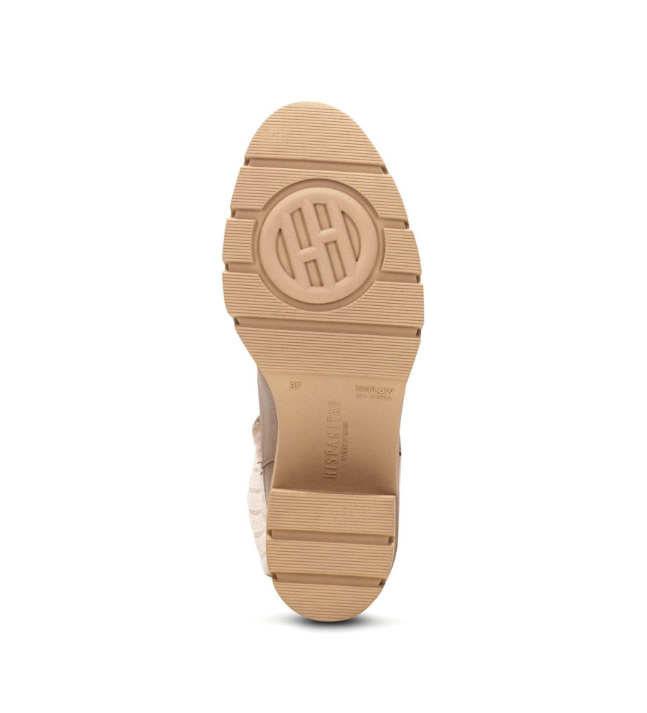 Botas Hispanitas Ingrid em couro marrom - Salto de 6 cm