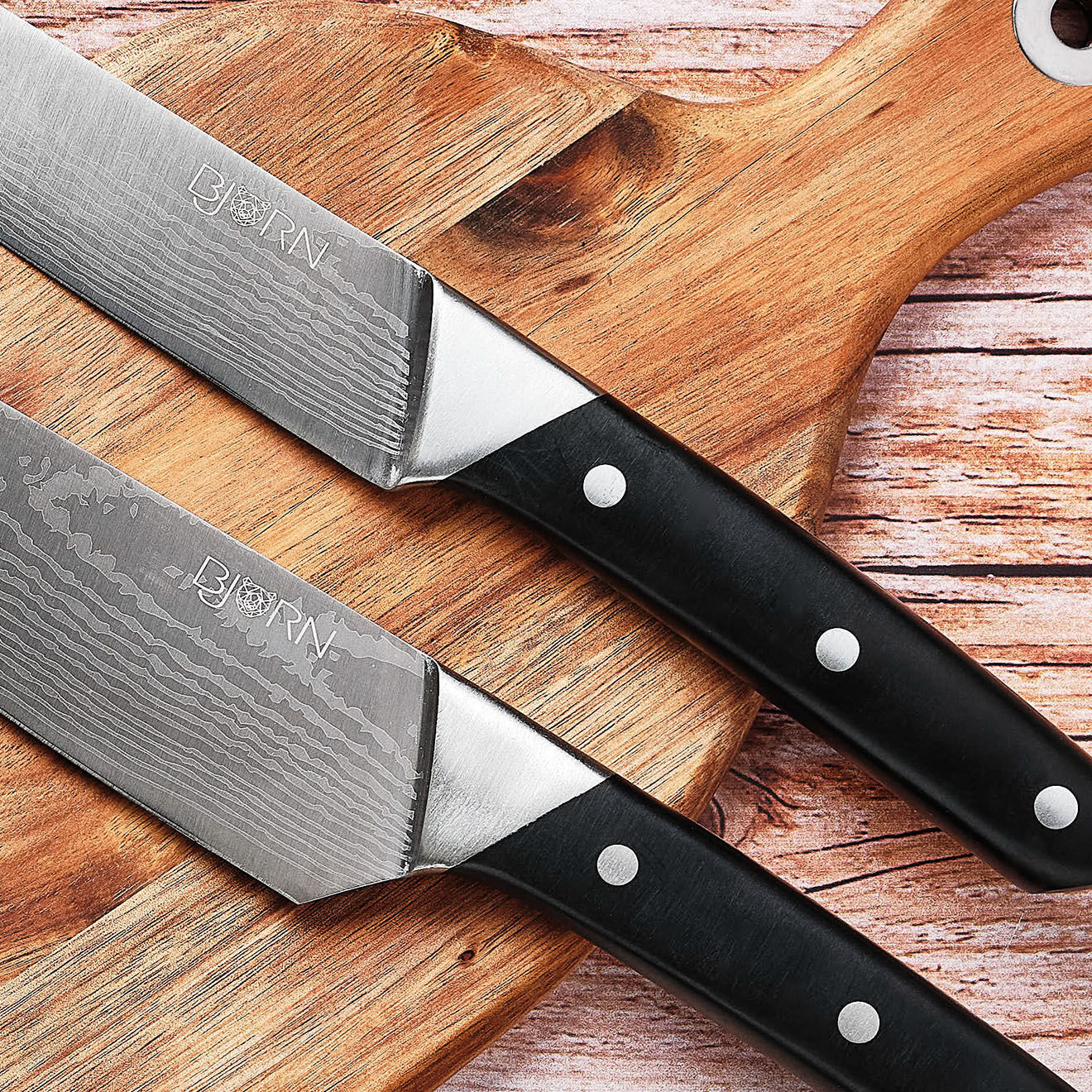 Bjorn Bloc avec couteaux de cuisine et couteaux à steak Erling Loviisa - 14 pièces