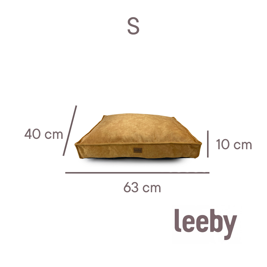 Tapete para cães Leeby, impermeável e removível, dourado