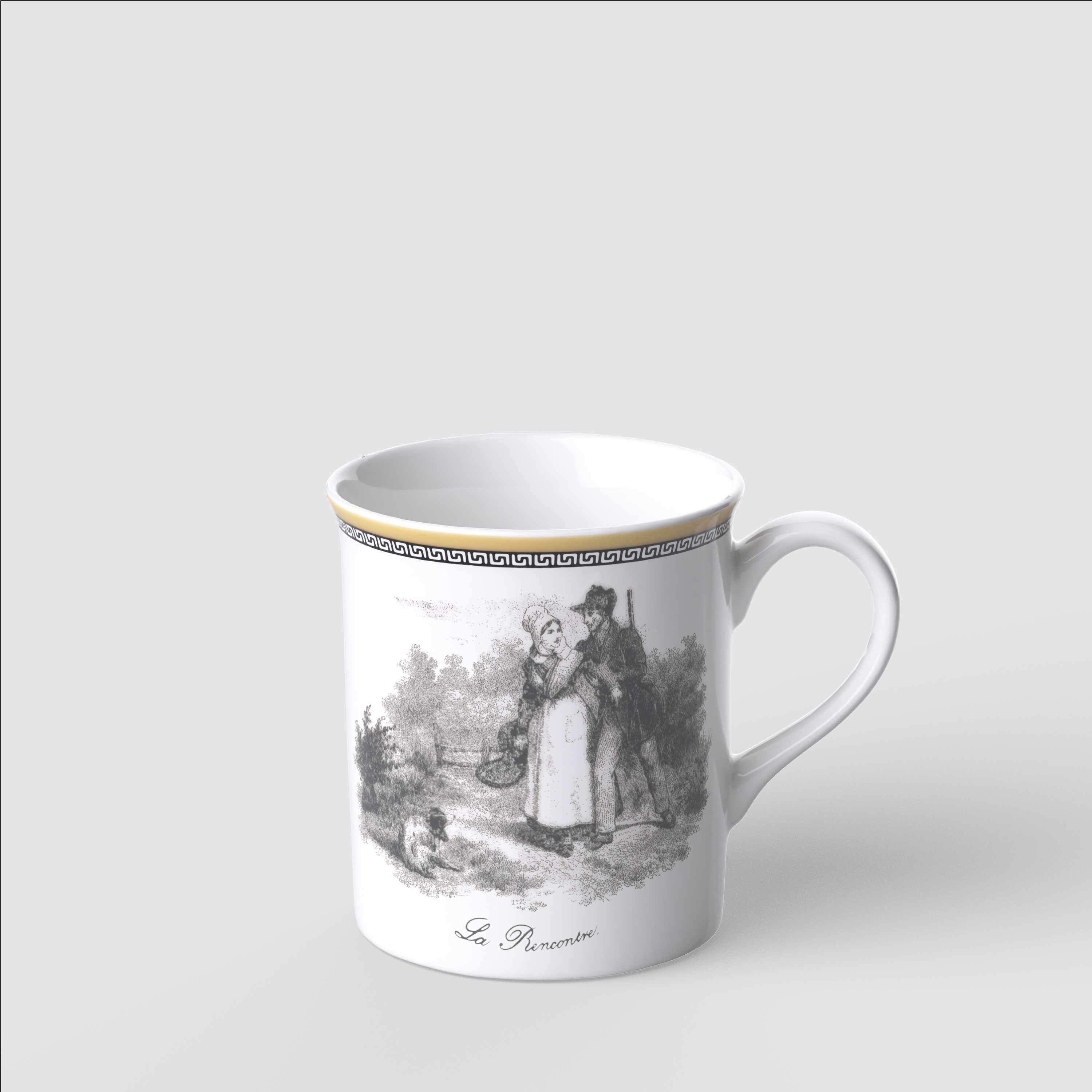 Audun Mug Multi-colored, 8.5 oz, Premium Porcelain