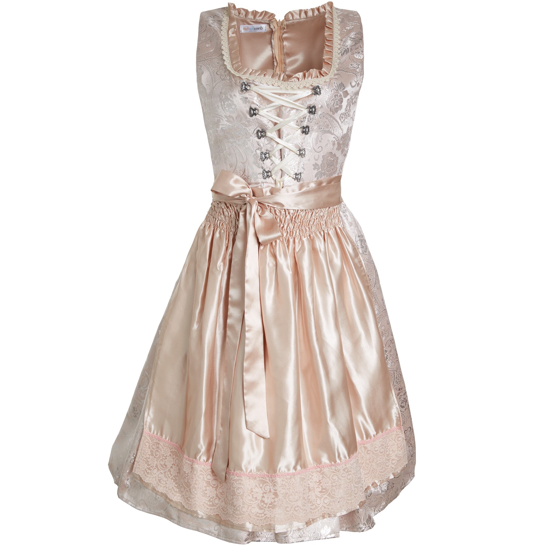 tectake® Frauenkostüm Midi-Dirndl Traunstein Modell 2