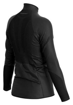Veste coupe-vent Compressport Hurricane Windproof Femme Noir