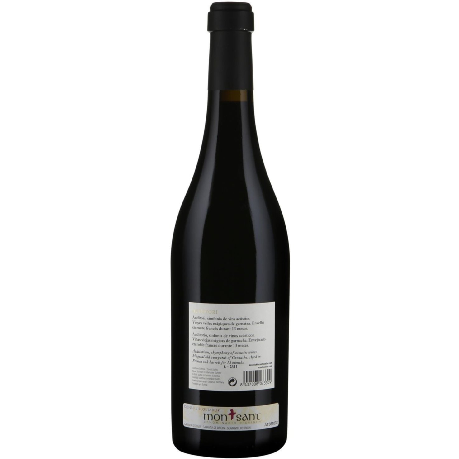 Montsant DO Auditori Bodegas Acústic Celler -75cl