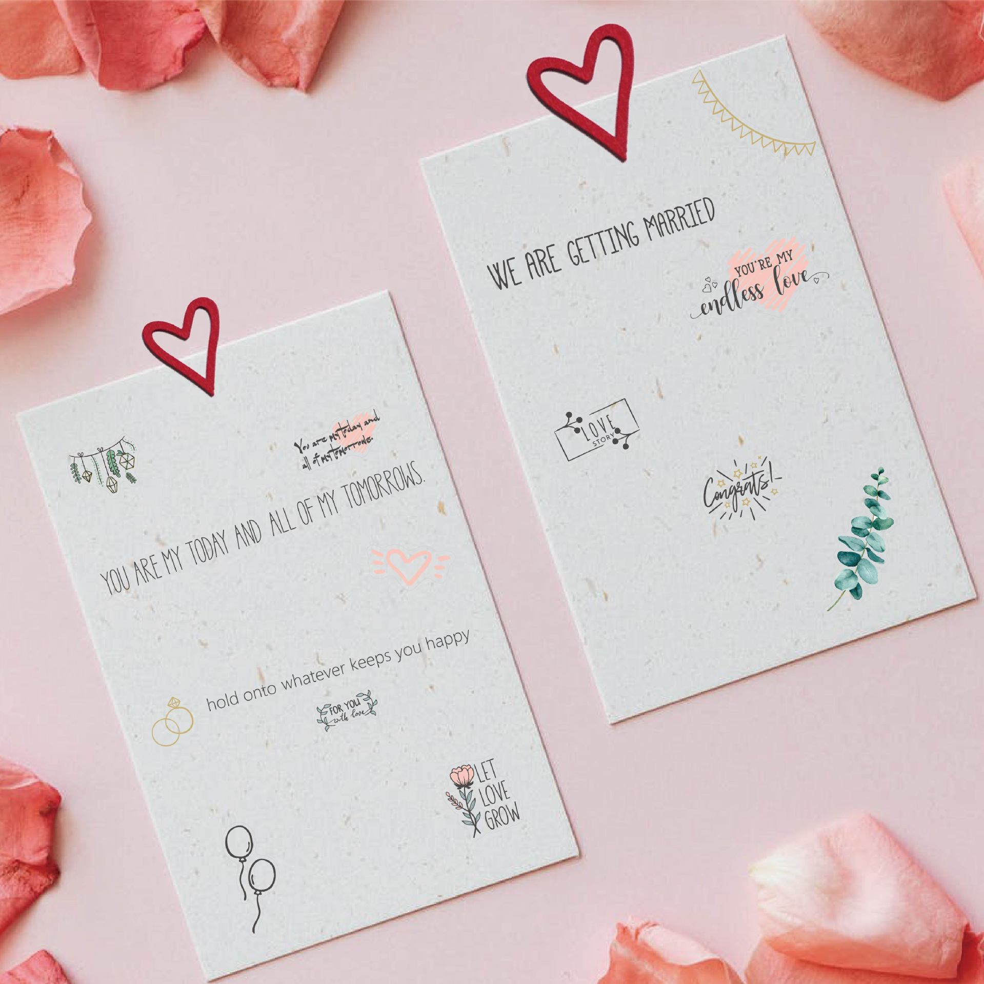 (230er Set) Hochzeits Sticker Selbstklebende Gästebuch Etiketten Love Scrapbooking Aufkleber - Transparent