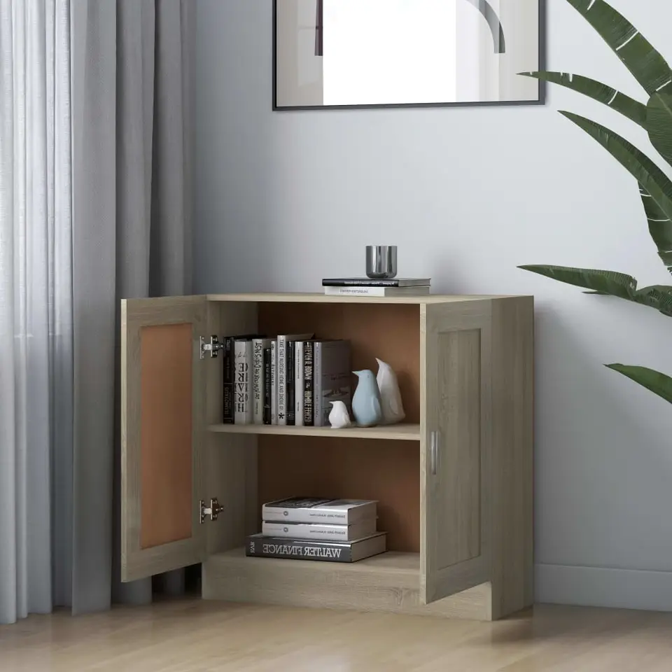 vidaXL - Boekenkast - Bruin - Bewerkt hout