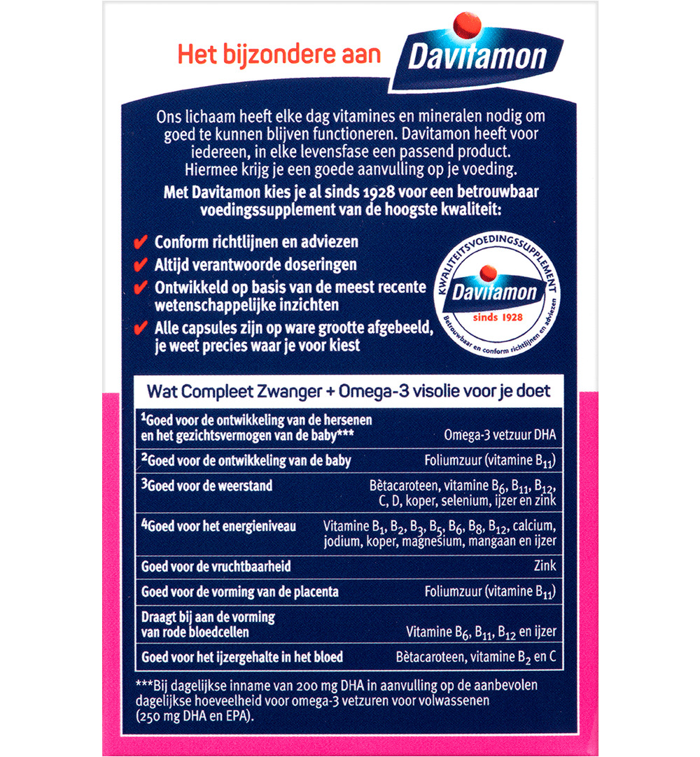 Davitamon Compleet Zwanger Plus Visolie (60 capsules)