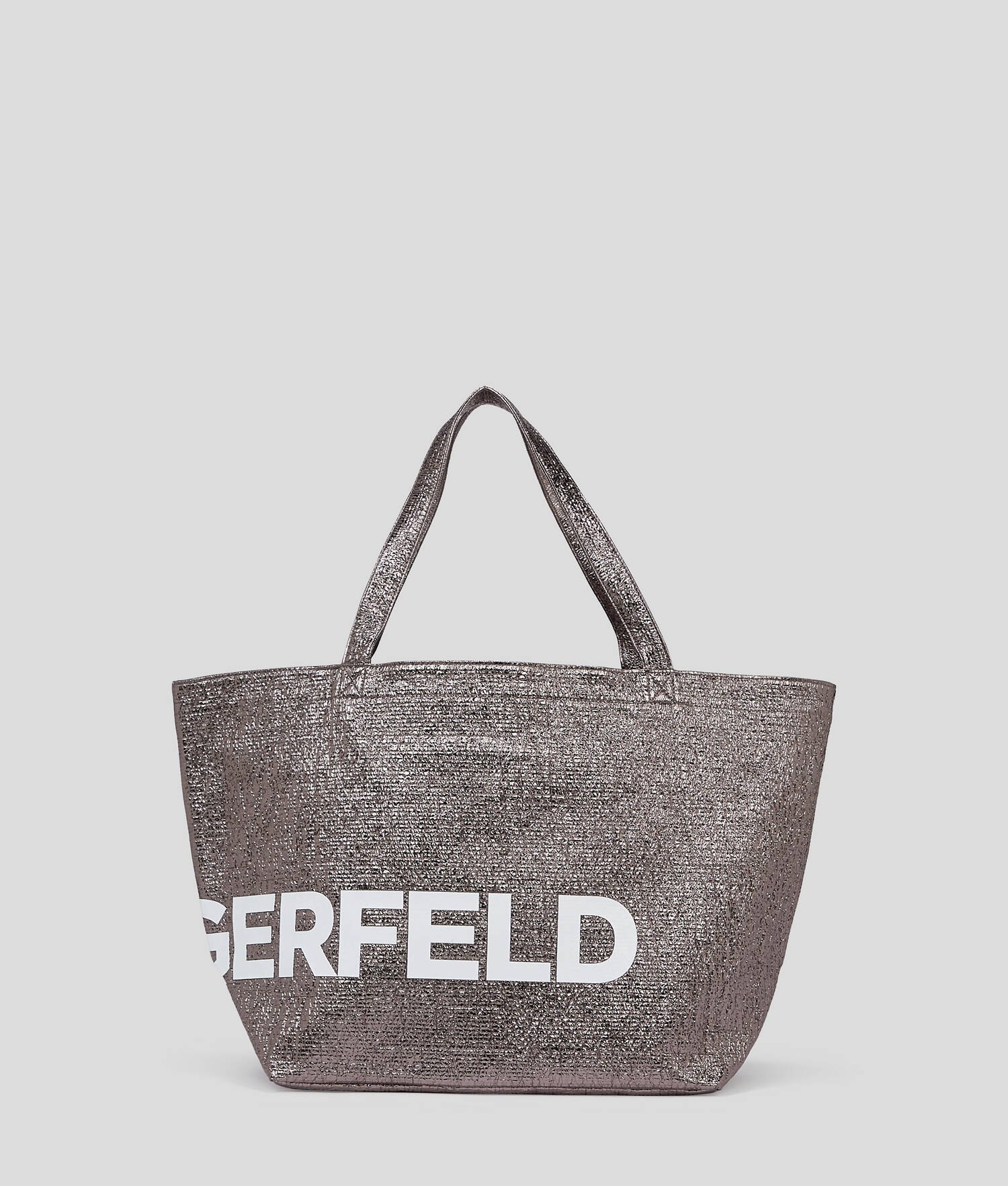 CABAS ENDUIT AVEC LOGO OVERSIZE K/ESSENTIAL - Bronze