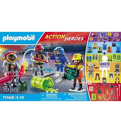 Playmobil Action Helden - My Figures: Brandvæsen - 71468 - 70 Si