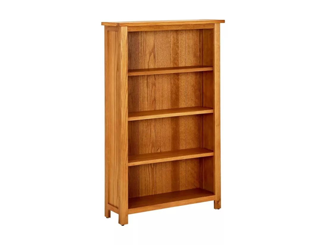 Bibliothèque à 4 niveaux 70x22x110 cm Bois de chêne massif