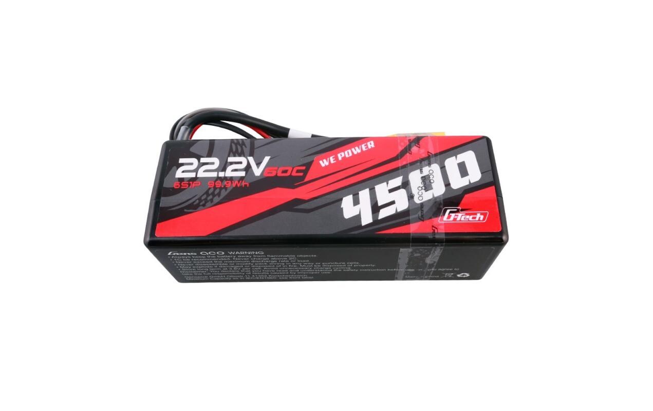RC-Akku LiPo 4500 mAh 22.2 V 60C G-Tech6S LiPo Akku mit XT90 Stecker