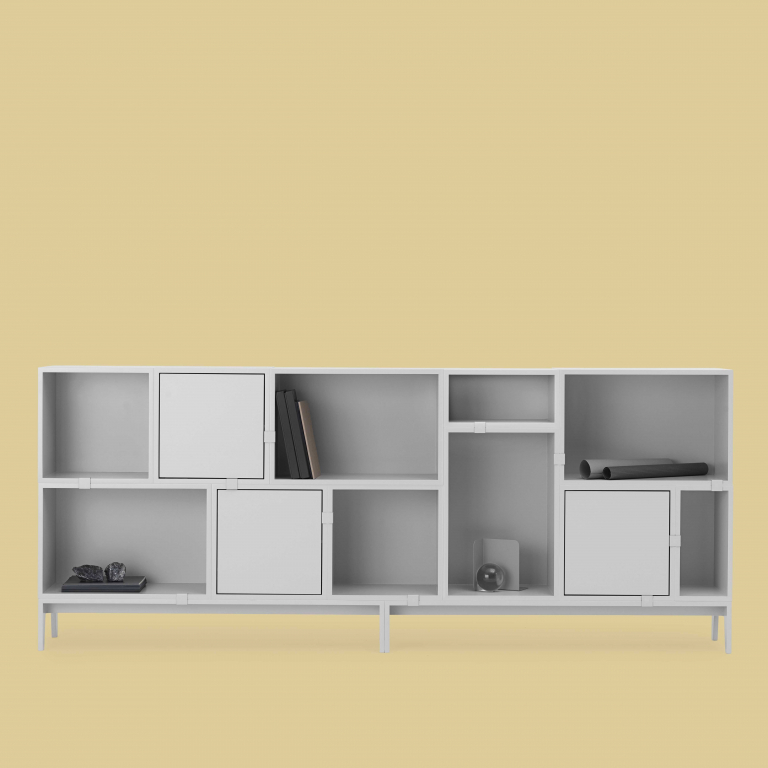 Muuto Stacked 2.0 kast medium met deur eiken