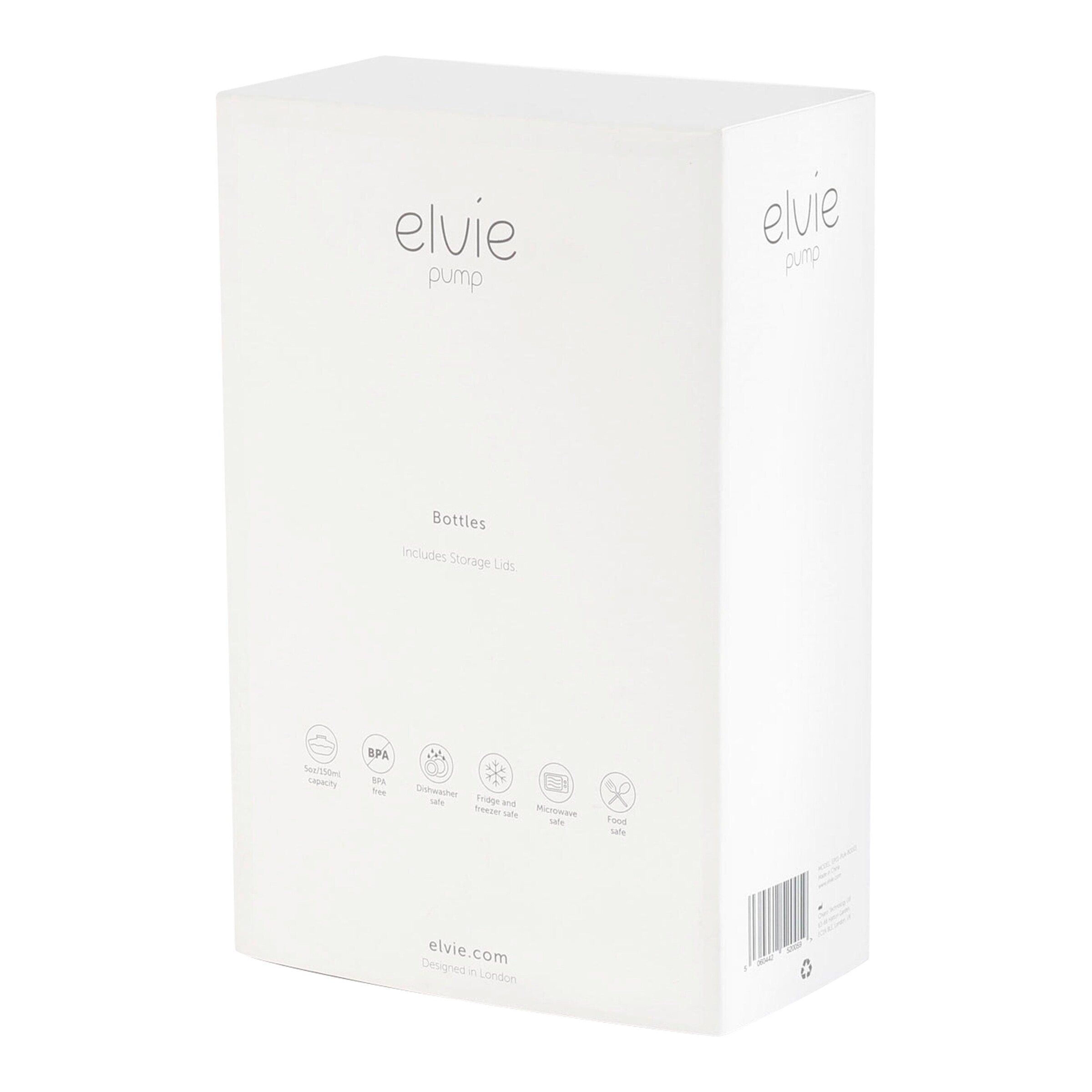 elvie 3er-Pack Muttermilch-Auffangbehälter für Milchpumpe Pump, je 150ml