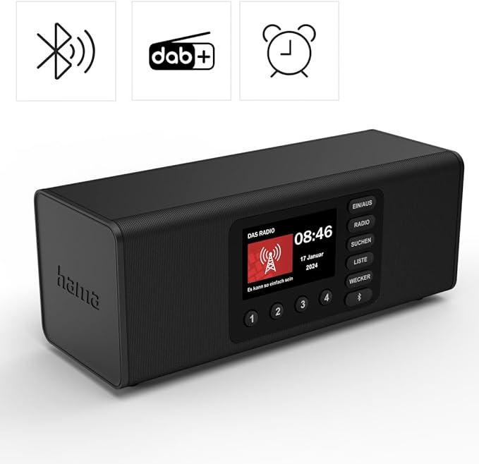 DR1001BT Digitalradio DAB/DAB  FM Radio mit 4.3