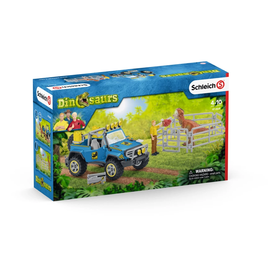 schleich® Spielset Geländewagen mit Dino-Außenposten 41464