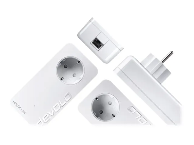devolo Magic 2 LAN triple - Starter Kit - bro - - 1GbE, HomeGrid - kan sluttes til vægstik