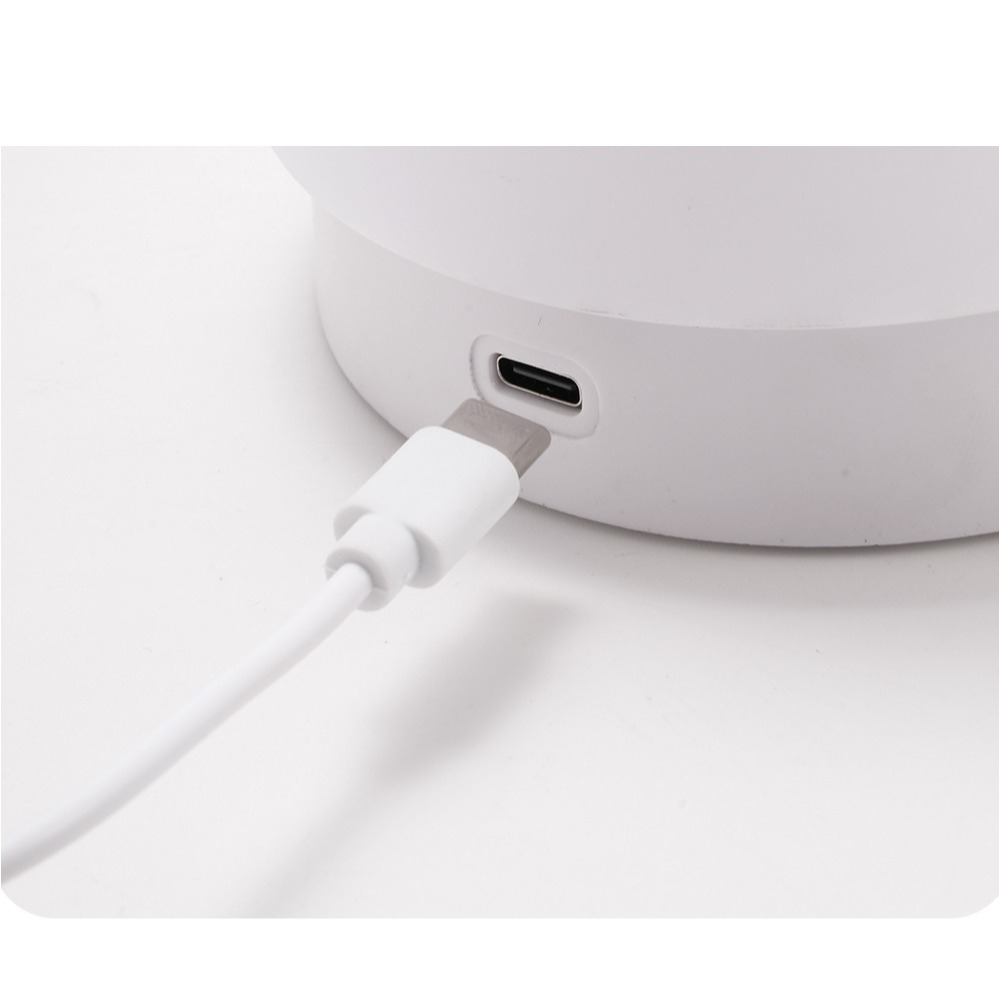 LED Teleskop Akku Tischleuchte Home Deko Nachttisch Lampe Kabellose Beleuchtung mit Touch Steuerung - Weiss