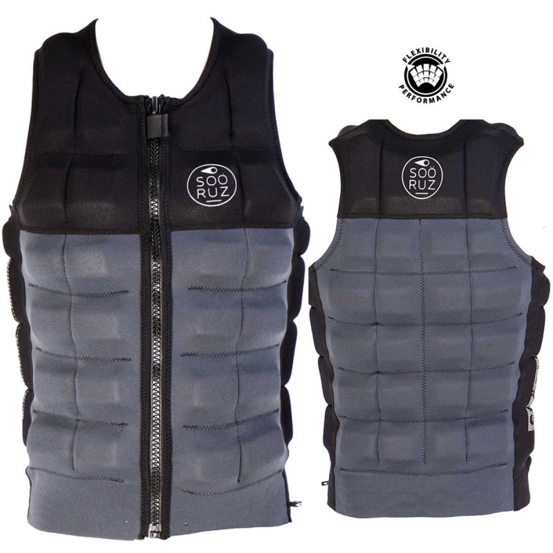 Impact Vest Sooruz Wakevest Zip 1/1 Vamp+ 2017, Grey - The Corner Shop