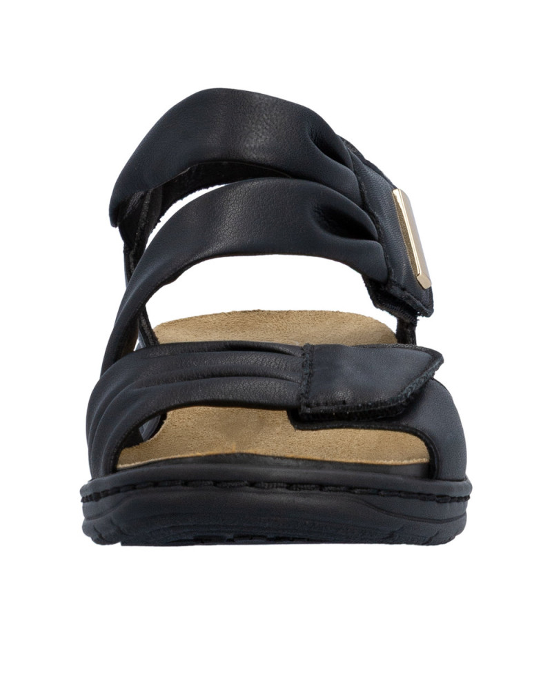Rieker Dame Sandal Sort