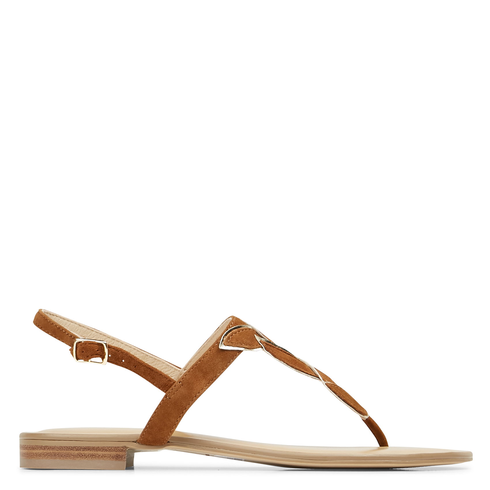 HIDALIE/VEL - Nus pieds en cuir | Marron