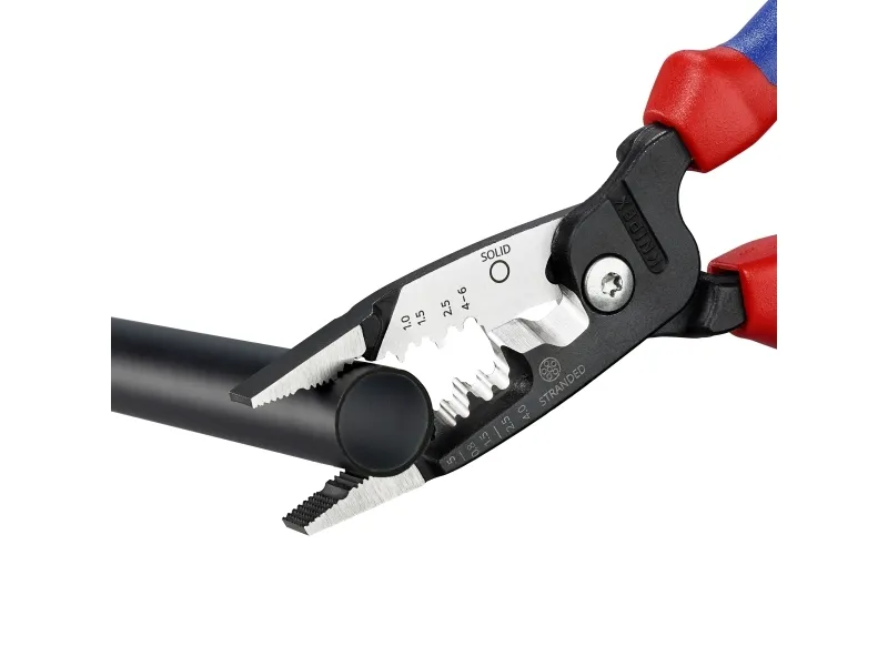 Knipex 13 72 200 ME, 296 g, Sort, Blå, Rød, Rustfrit stål