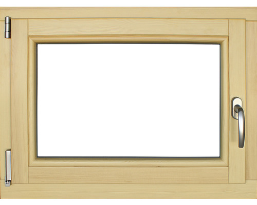 Houten raam, grenen, gelakt, 680x580 mm, DIN links