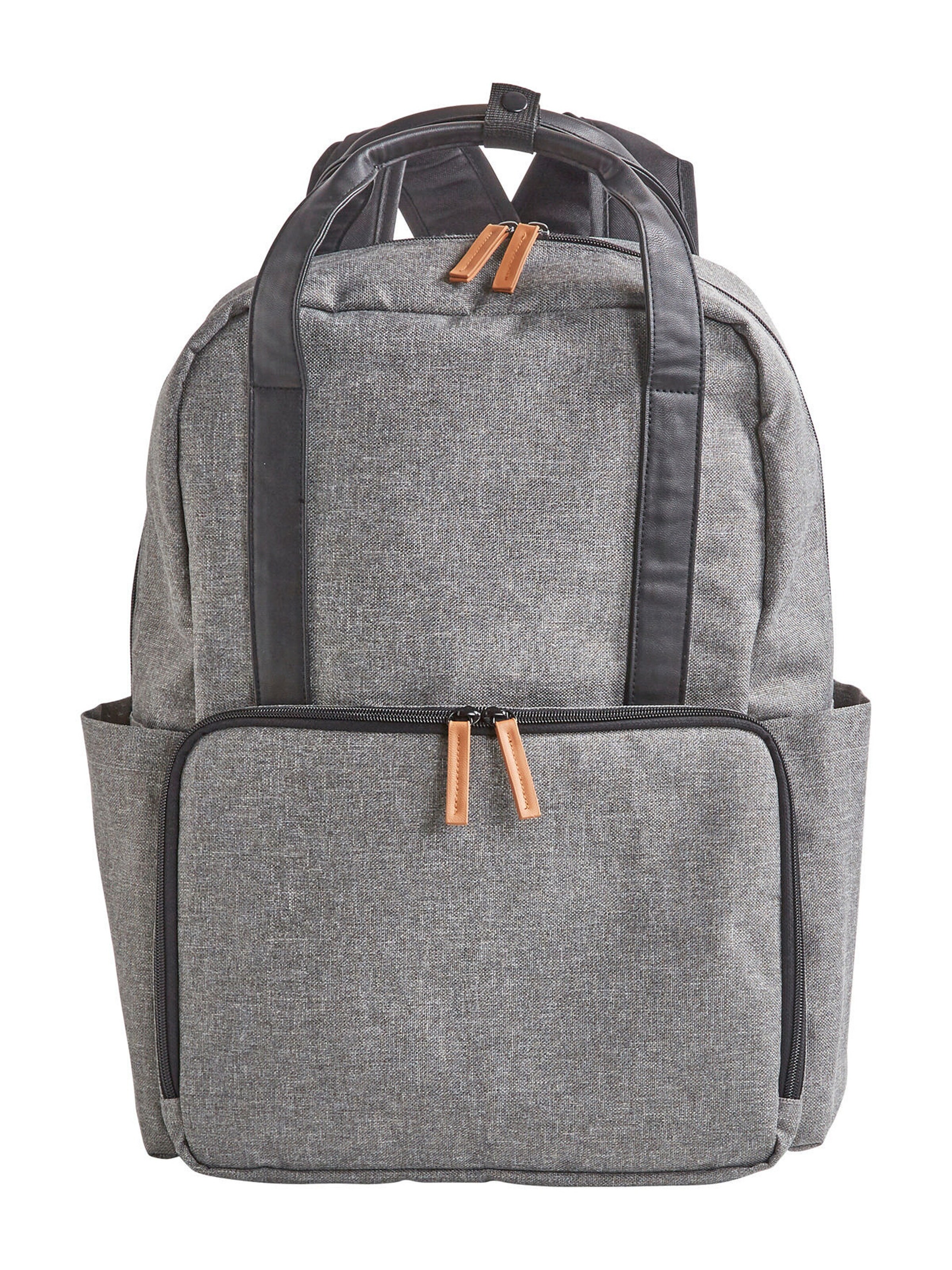Vertbaudet Wickelrucksack, Recycling-Polyester grau
