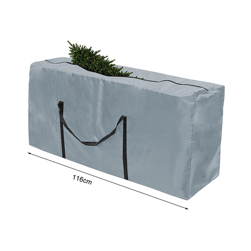 (116x45x49cm) Weihnachtsbaum Aufbewahrungstasche Organizer Tasche mit Griff - Grau
