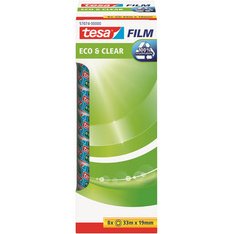 Film Ruban adhésif Eco & Clear pack éco, 19 mm x 33 m