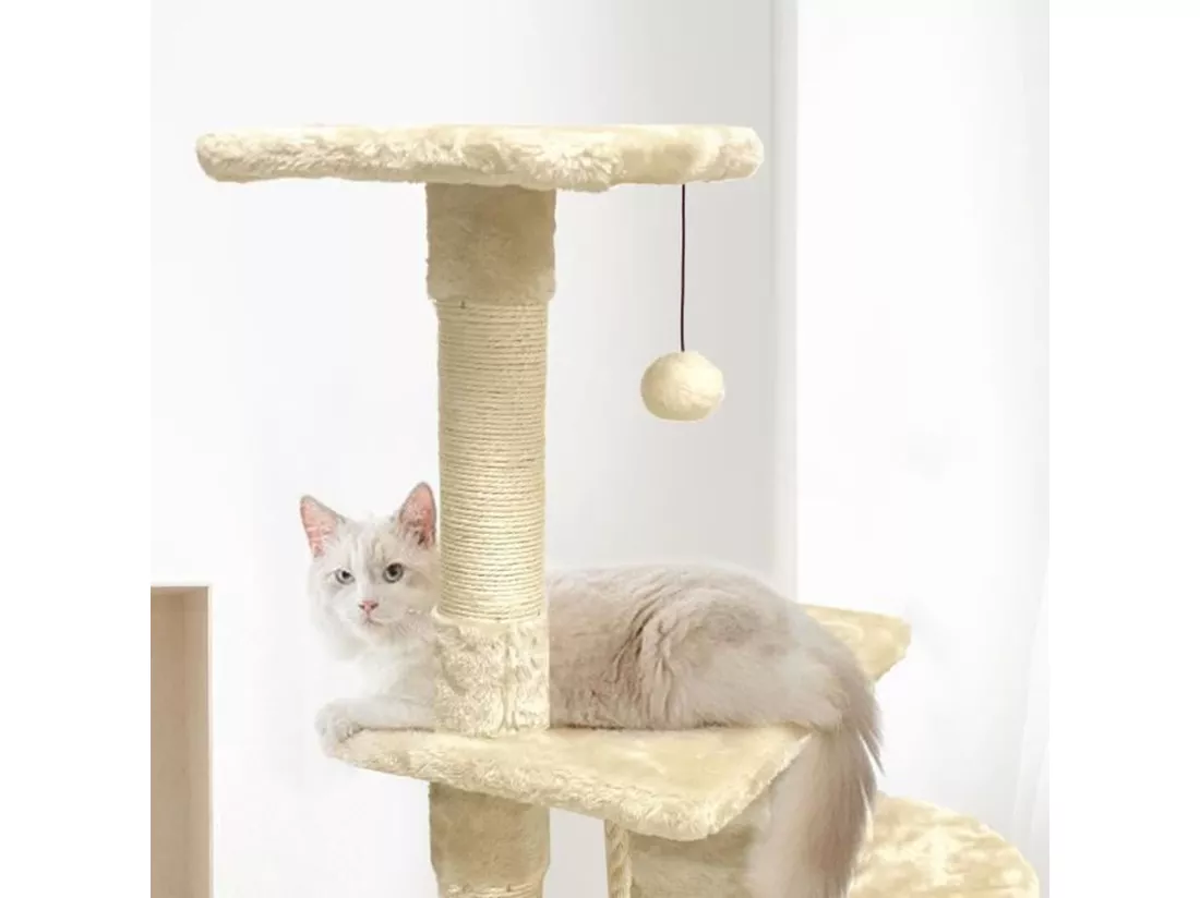 Arbre à chat 40 x 40 x 114 cm - Beige