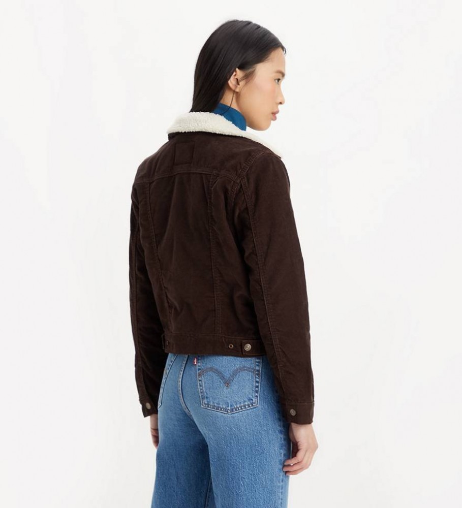 Jaqueta Levi's marrom com forro de sherpa