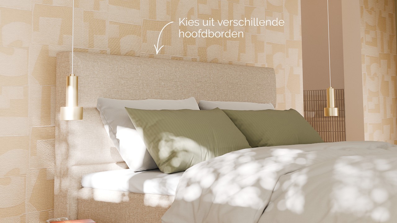 Boxspring Mica - Linen touch beige
