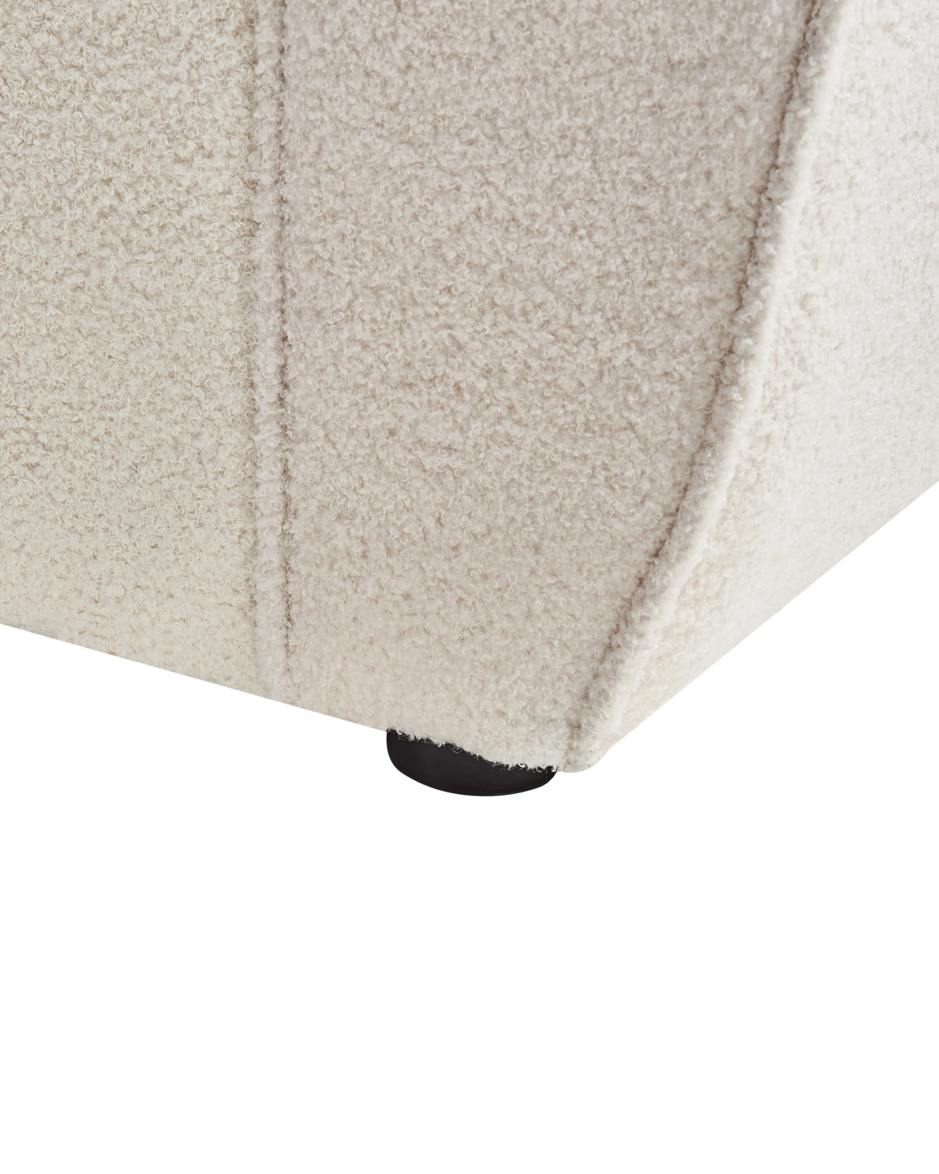 Fauteuil ELLEDE Bouclé Lichtbeige