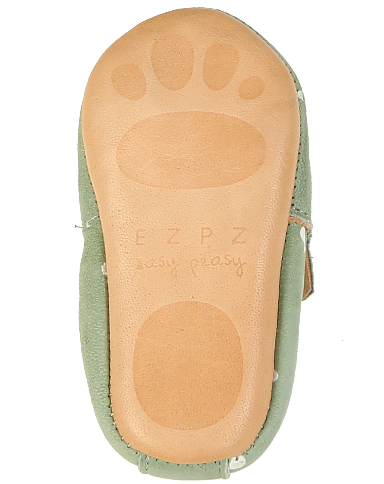 Krabbelschuhe BLUMOO GOUTTE in grüngrau