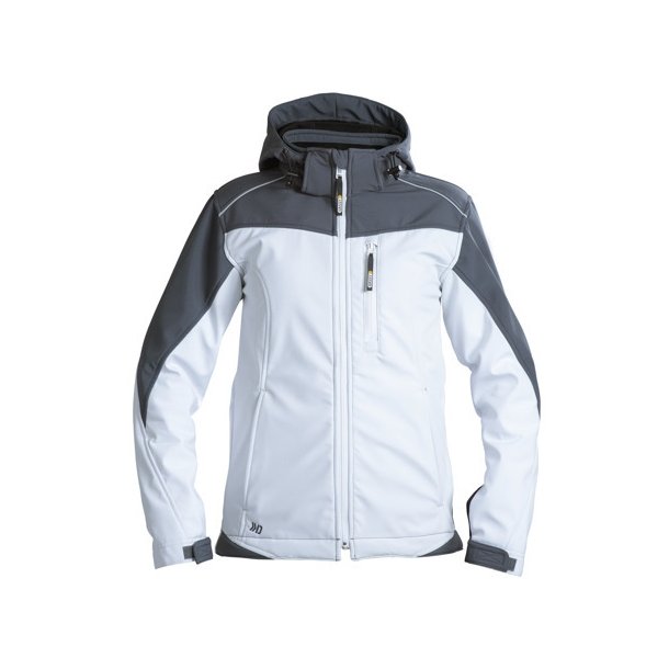 300435 Dassy ® Jakarta dame KVINDER tofarvet softshell jakke hvid