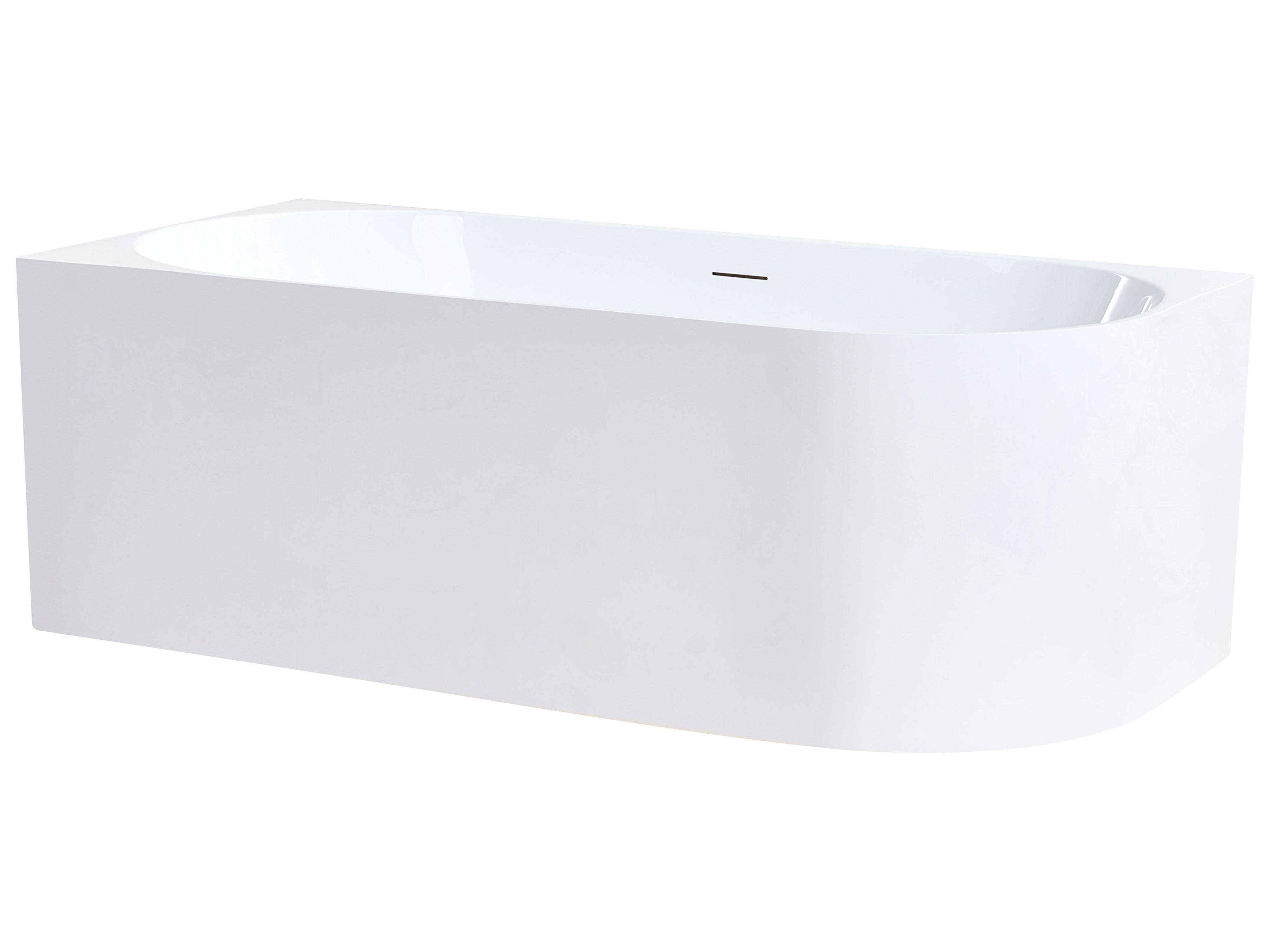 Hoekbad PORTINHO rechtszijdig 170 x 80 cm Wit