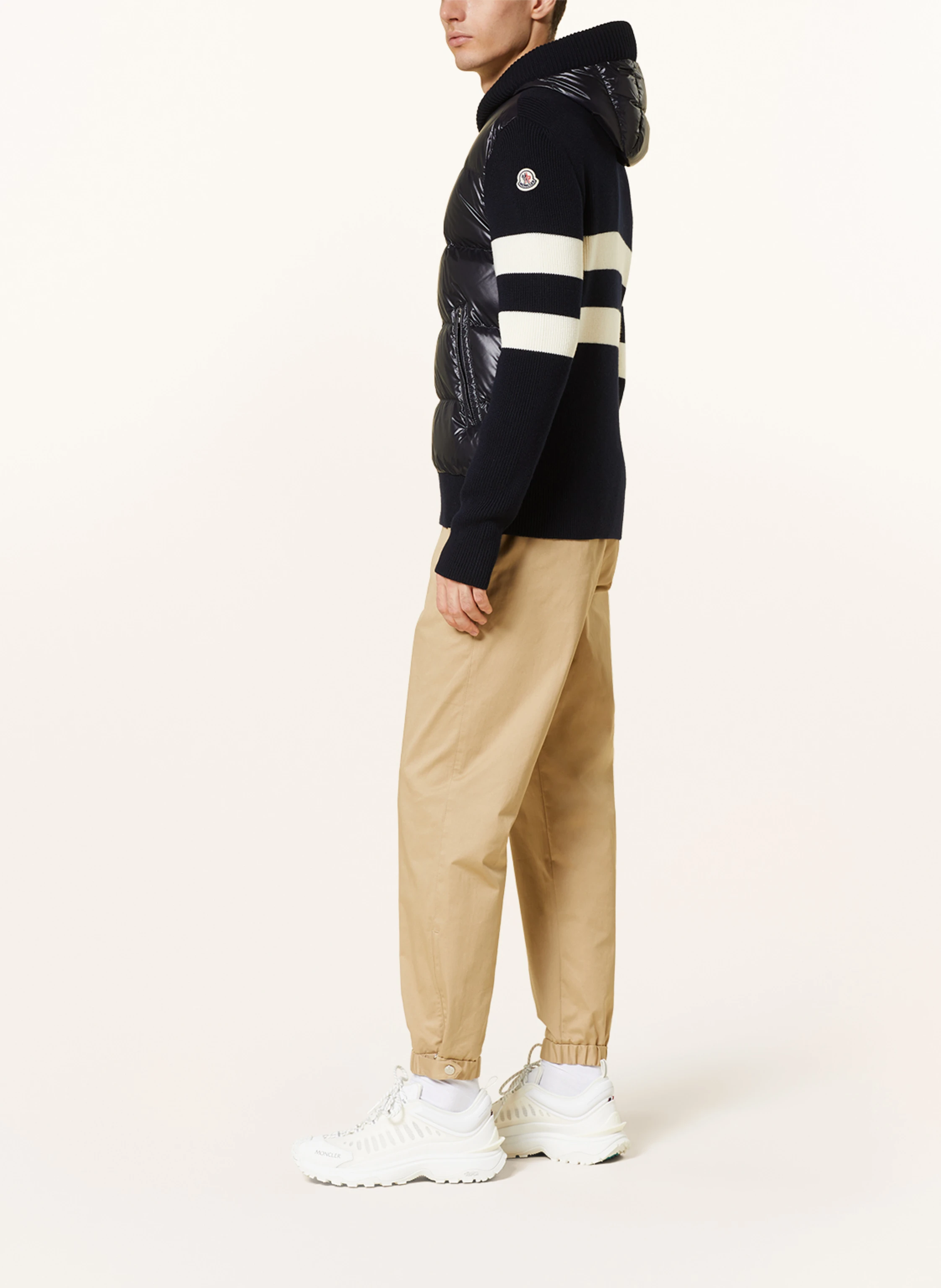 MONCLER Daunenjacke im Materialmix