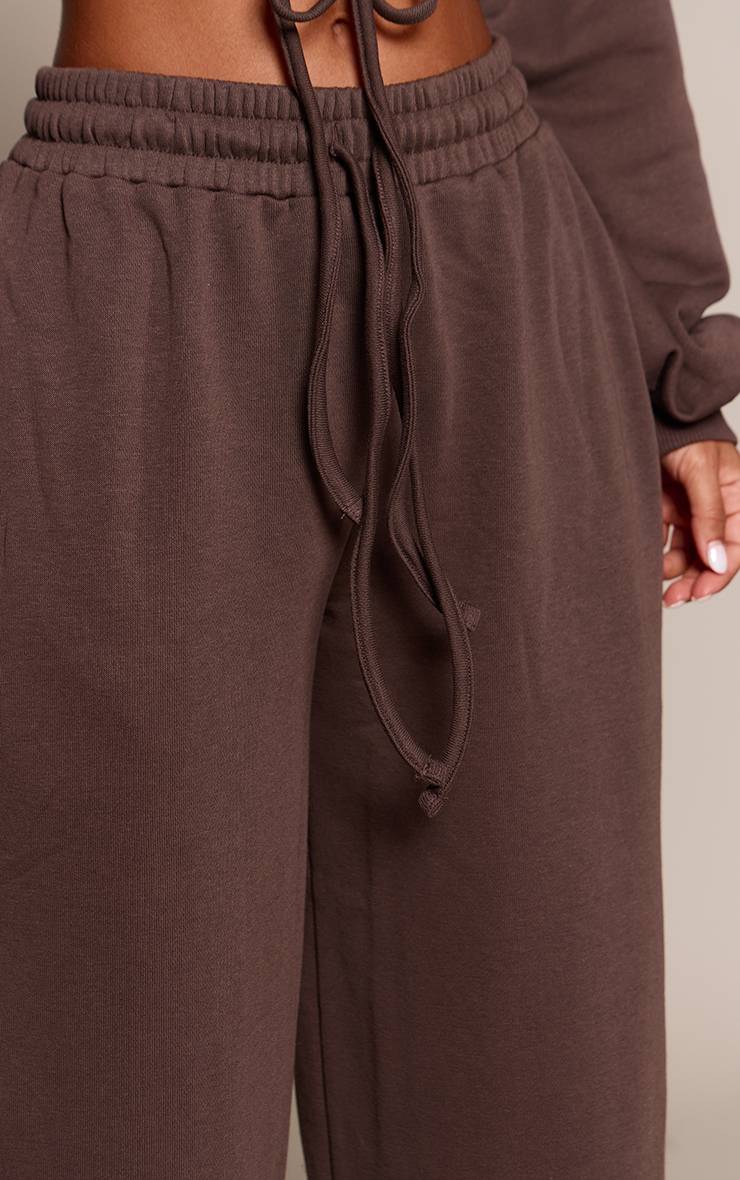 Chocolat Jogging Taille Basse Jambe Large Petite