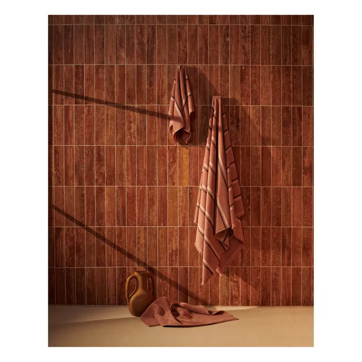 Købn Serviette de toilette en coton bio | Terracotta